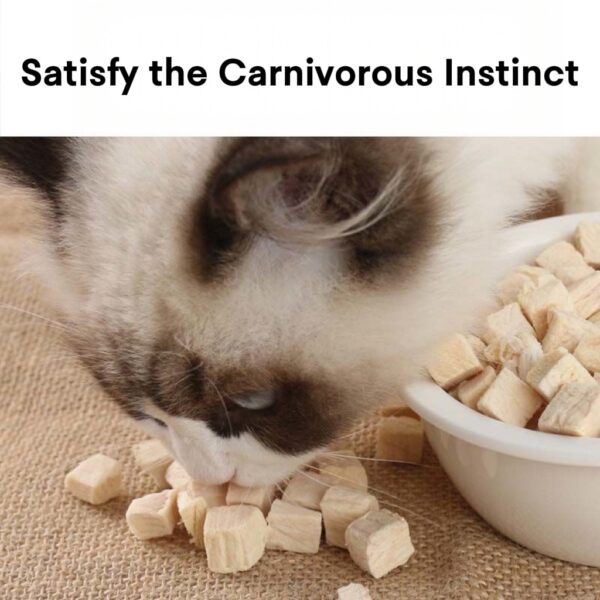 凍結乾燥ペットのお菓子：鶏肉ーキューブ地鶏の胸&ウズラミックス家族のバケット栄養-重量-獲得のための犬猫