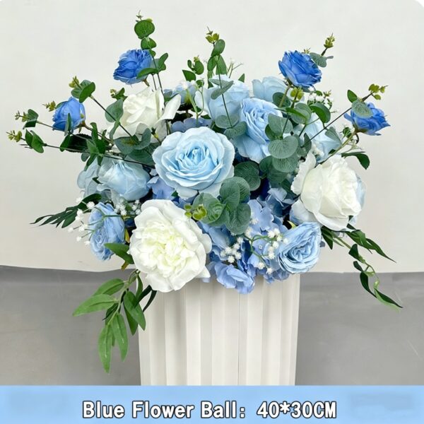 納車式の装飾がセットとシルクの花ボール&ローマカラム–リユース-耐久性