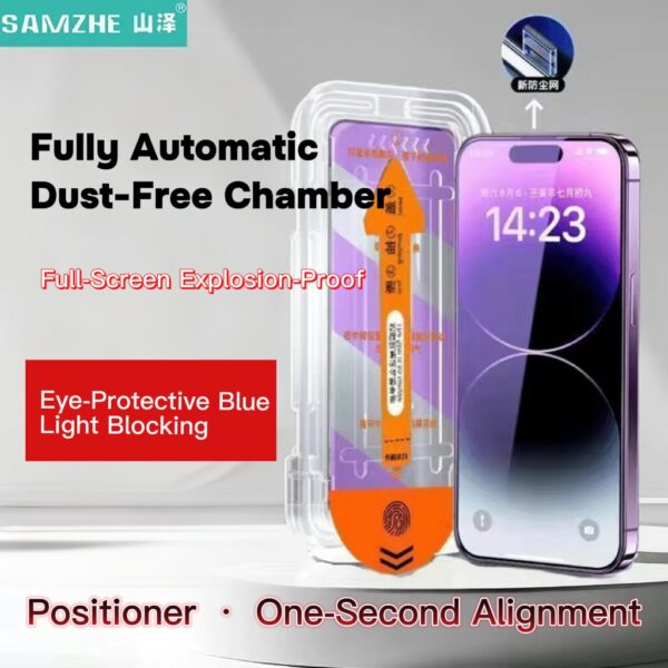 SAMZHE Privacy Screen Protector for iPhone XS to iPhone 16 Series. Privacy-Enhanced | Dust-Free Installation | Anti-Shatter Protection