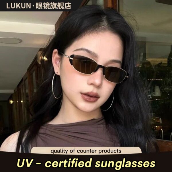 【Little Brown Glasses (Nickname)】Vintage Women's Sunglasses UV400 – UV Protection, Sun Protection, Wind-Resistant, Prescription Lens Compatible, Men's Version Available