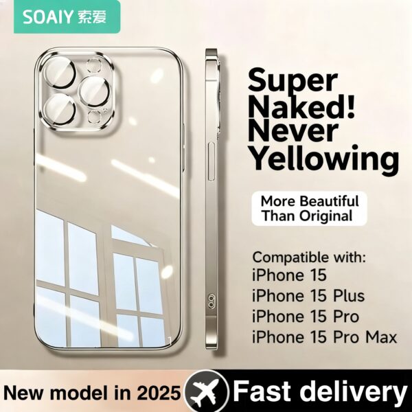 Philips Transparent Case – Patented Air Cushion, Extreme Shockproof, Never Yellowing – Fits iPhone 17-8