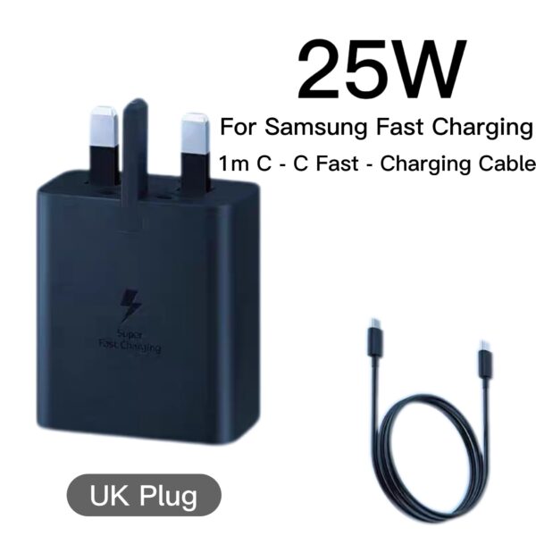 Samsung 25W TA800 Charger Kit (UK Plug) - Specification Label Template