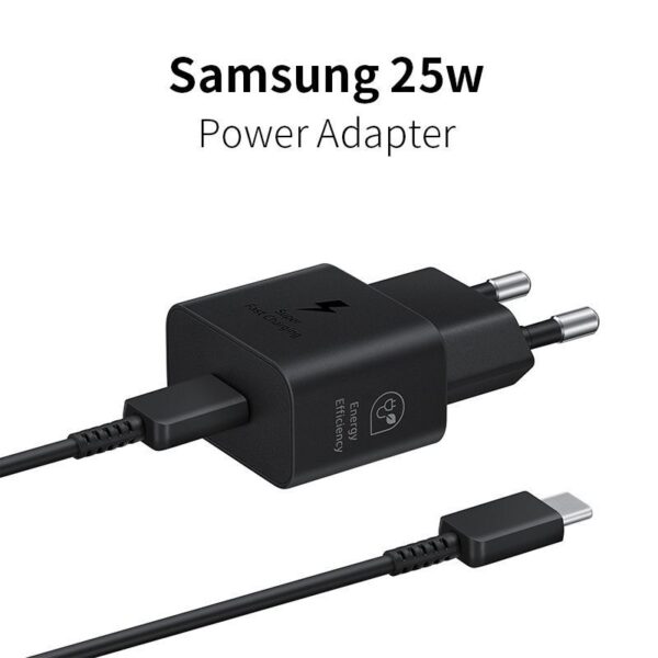 Samsung 25W EP-T2510 EU Plug Power Adapter Set – Super Fast Charging with USB-C Cable