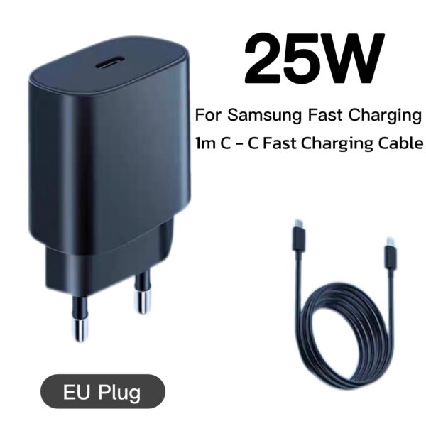 サムスン25W EP-TA800EUのプラグイン電源アダプタセットの超高速充電のための銀河S24/S23/Note20、iPhone16&ノートパソコン